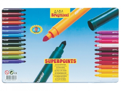 Super Points Tin 25 Felt Tips 3001M25